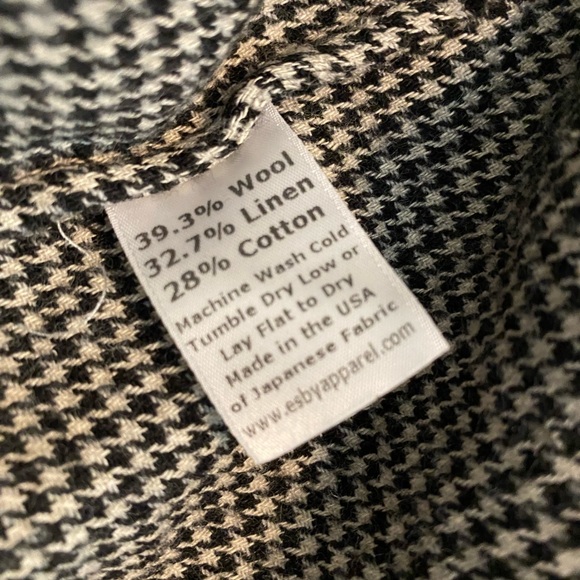 💥SOLD💥 NWT esby apparel lily top in mockingbird houndstooth - Picture 4 of 6